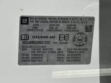 Chevrolet Silverado 1500 2017 - Thumbnail 36